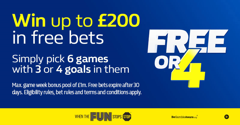 William Hill Free or 4