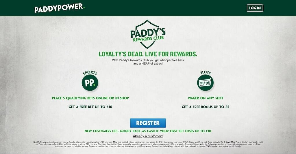 Paddy's Rewards Club